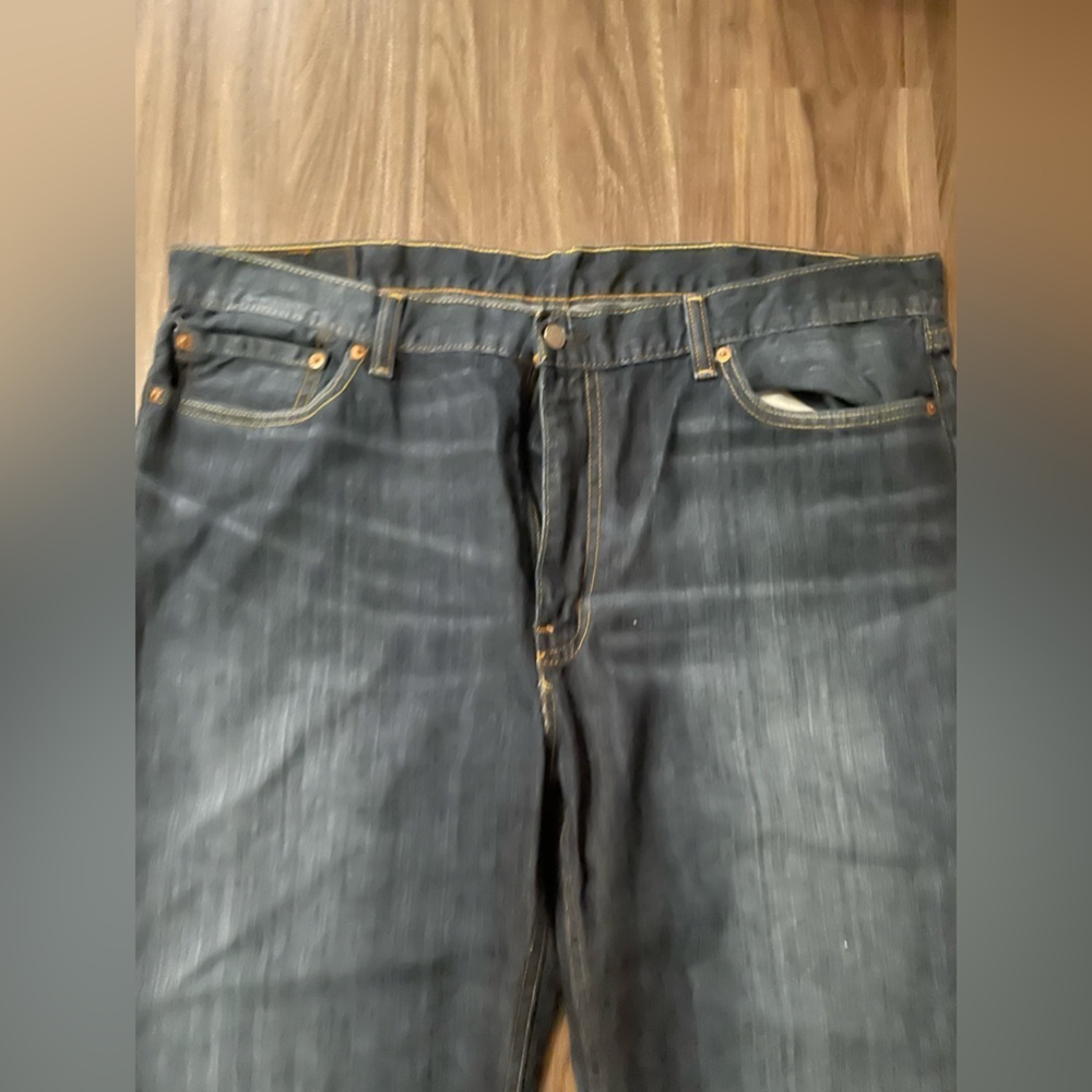 Levi's Dark Blue Men’s 514 Straight Jeans size 40X32 - Picture 5 of 6